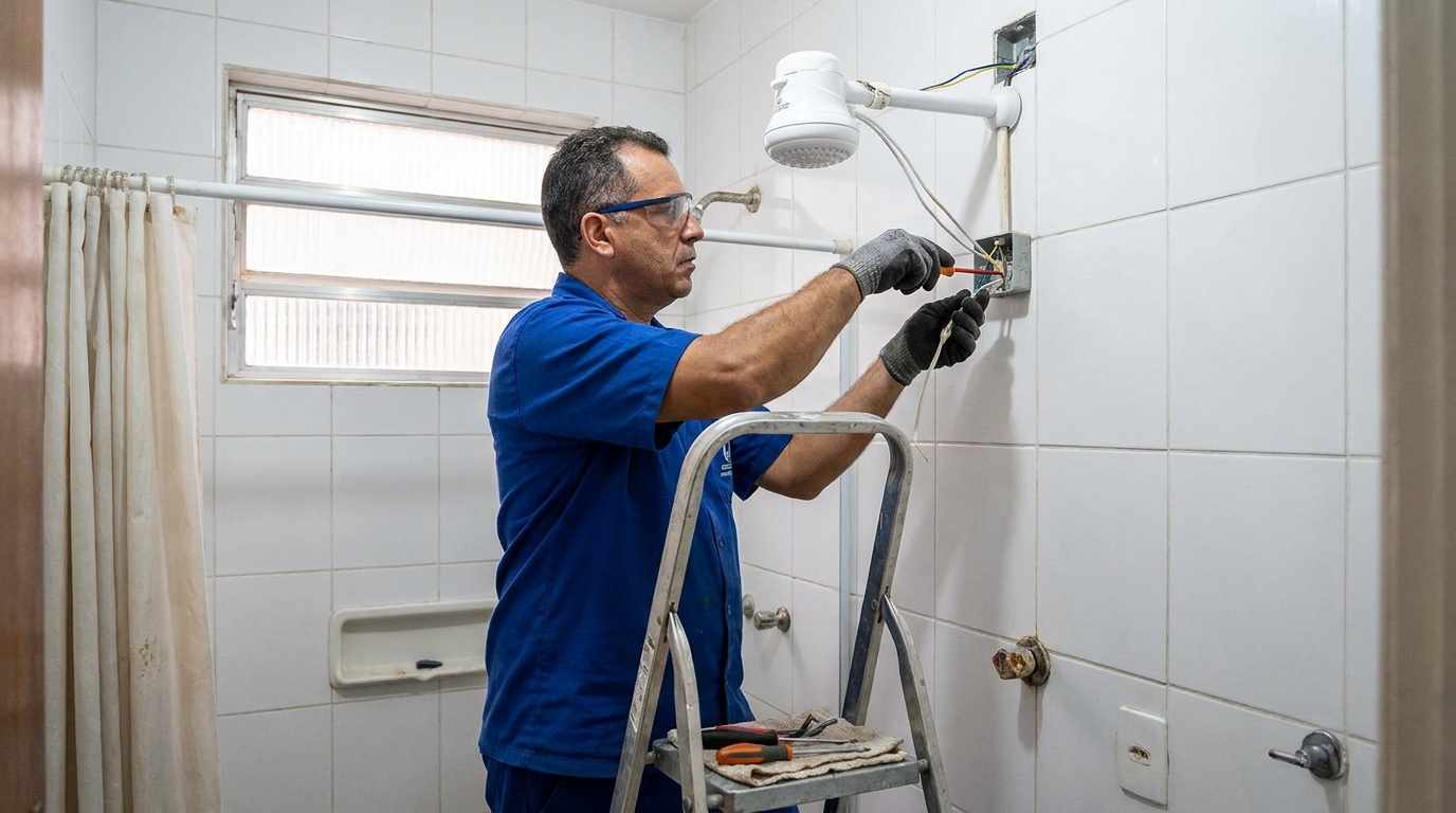 Instalação de Chuveiro Elétrico perto de mim em Salvador‑BA