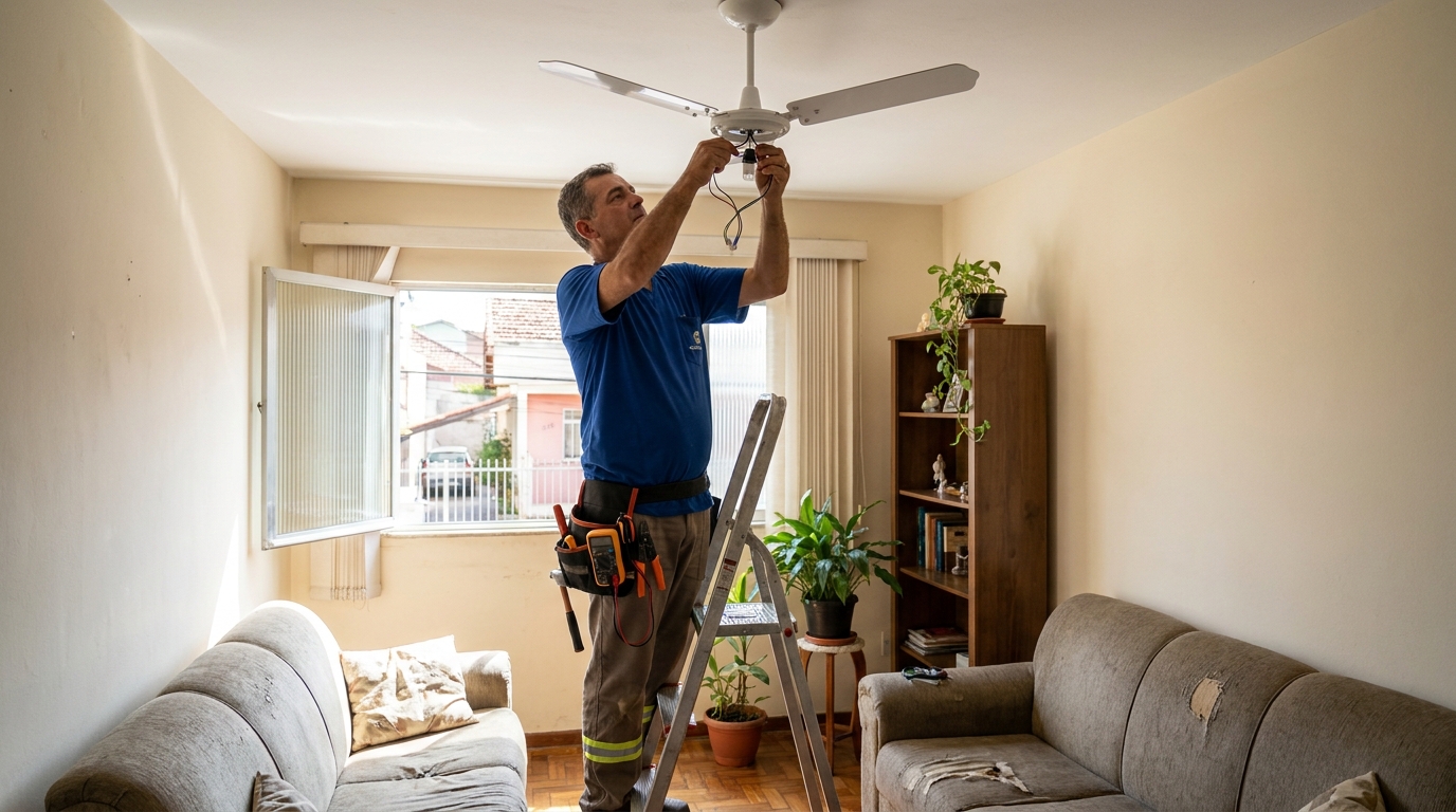Instalação de Ventilador de Teto perto de mim em Salvador‑BA